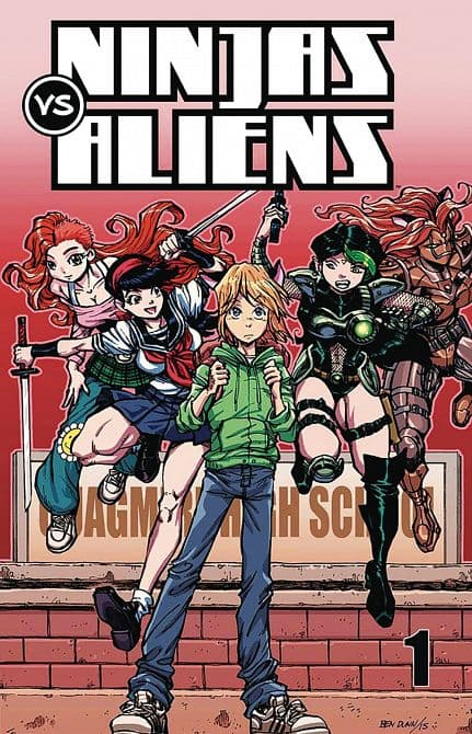 Cover Art for NINJAS VS ALIENS TP