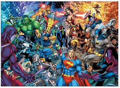 DC VERSUS MARVEL OMNIBUS HC DIRECT MARKET EXCLUSIVE JIM LEE & SCOTT WILLIAMS WRAPAROUND VARIANT