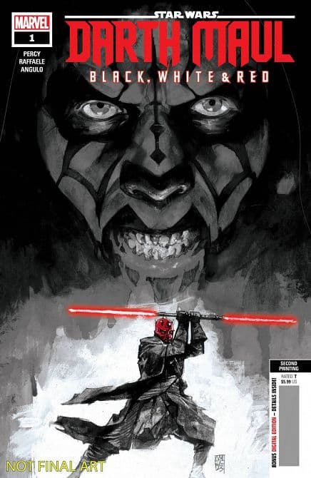 Cover Art for STAR WARS DARTH MAUL BLACK WHITE RED