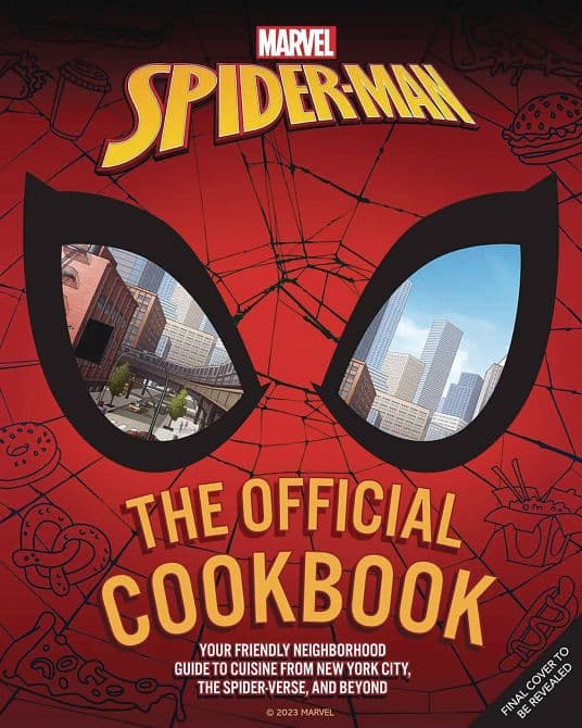 Cover Art for SPIDER-MAN OFFICIAL COOKBOOK HC