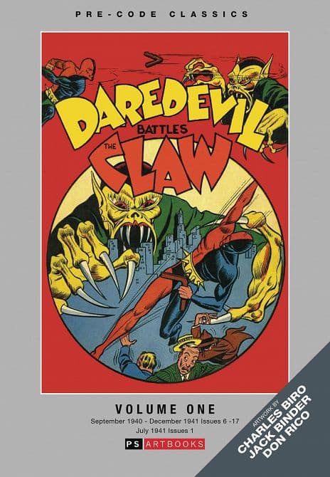 Cover Art for PRE CODE CLASSICS DAREDEVIL COMICS HC VOL 01