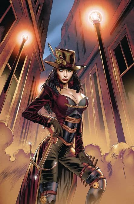 Cover Art for HOLMES & HOUDINI CURSE OF MORIARTY CVR B IGOR VITORINO