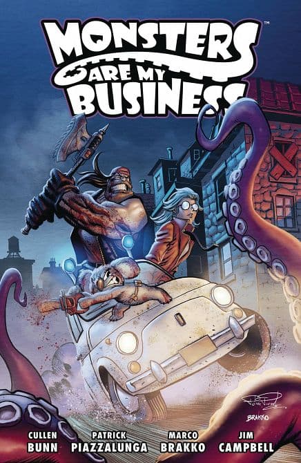 Cover Art for MONSTERS ARE MY BUSINESS TP