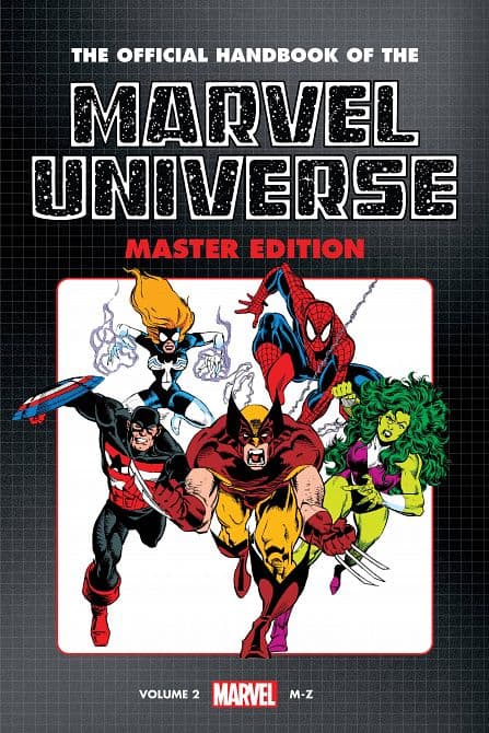 Cover Art for OFF HANDBOOK MARVEL UNV MASTER EDITION OMNI HC VOL 02 HEROES VARIANT