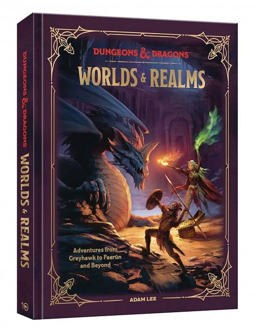 Cover Art for DUNGEONS & DRAGONS WORLDS & REALMS HC