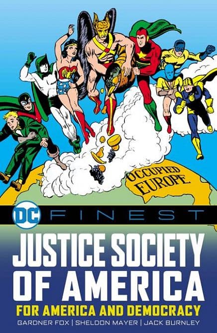 Cover Art for DC FINEST JUSTICE SOCIETY OF AMERICA FOR AMERICA AND DEMOCRACY TP