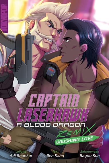 Cover Art for CAPTAIN LASERHAWK: A BLOOD DRAGON REMIX-CRUSHING LOVE