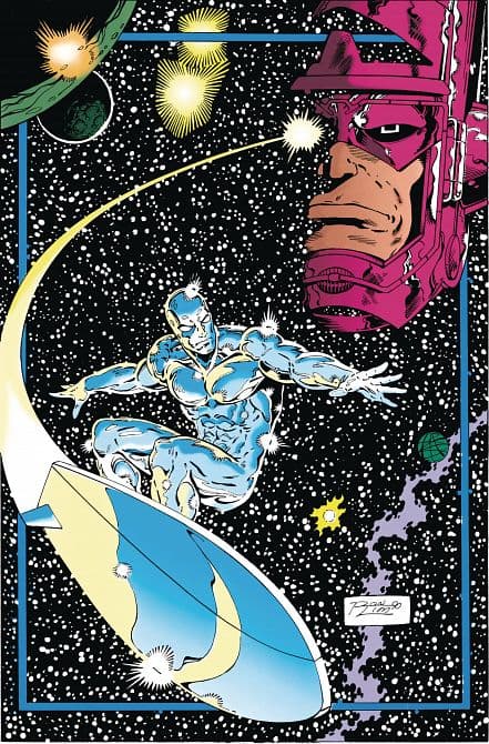 Cover Art for SILVER SURFER RETURN TO THE SPACEWAYS OMNIBUS HC LIM CVR