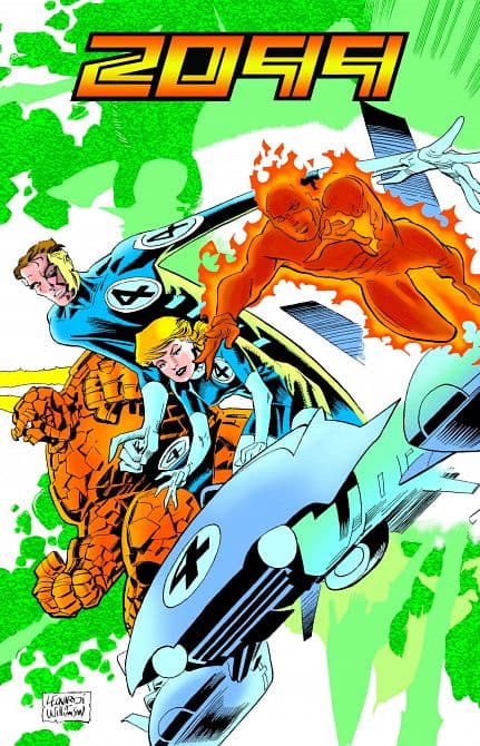 Cover Art for FANTASTIC FOUR DOOM 2099 OMNIBUS HC LEONARDI DM VARIANT
