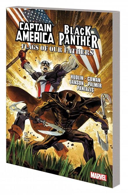Cover Art for CAPTAIN AMERICA BLACK PANTHER FLAGS OF OUR FATHERS TP