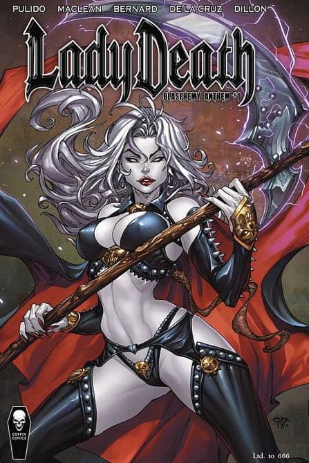 Cover Art for LADY DEATH BLASPHEMY ANTHEM #1 HC EDITION