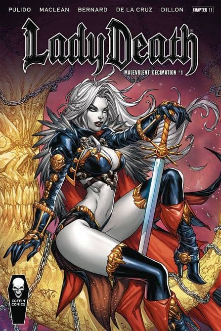 Cover Art for LADY DEATH MALEVOLENT DECIMATION #1 HC EDITION