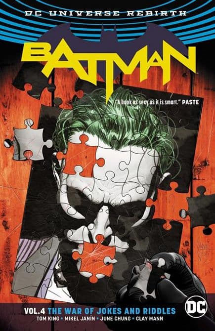 Cover Art for BATMAN ( REBIRTH ) TP VOL 04 THE WAR OF JOKES AND RIDDLES ( 2025 EDITION )