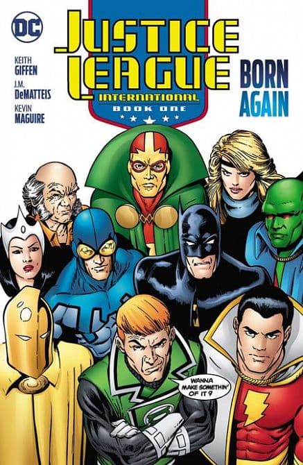 Cover Art for JUSTICE LEAGUE INTERNATIONAL TP BOOK 01 BORN AGAIN ( 2025 EDITION )