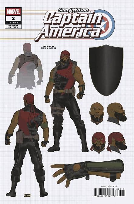 Cover Art for SAM WILSON CAPTAIN AMERICA