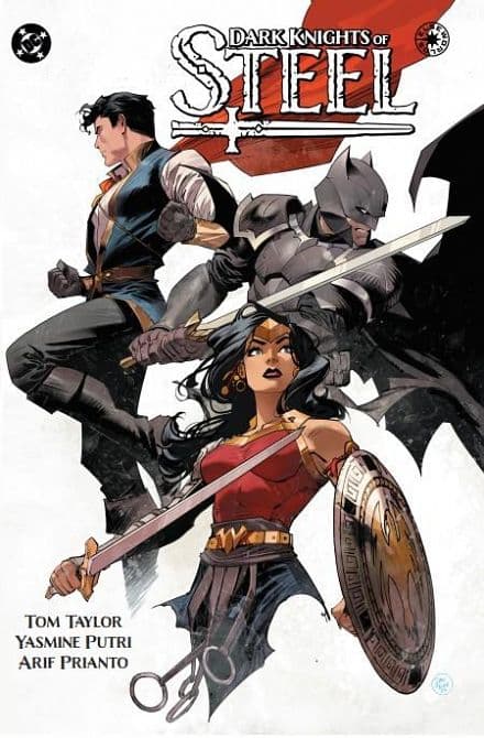 Cover Art for DARK KNIGHTS OF STEEL THE DELUXE EDITION HC DIRECT MARKET EXCLUSIVE DAN MORA VARIANT CVR