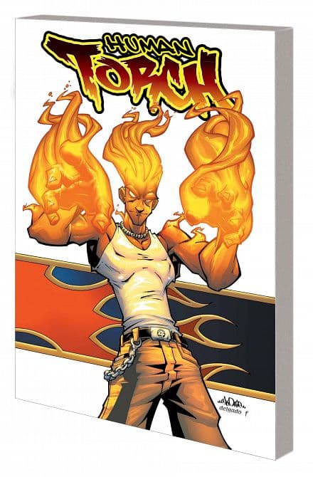 Cover Art for HUMAN TORCH BURN TP