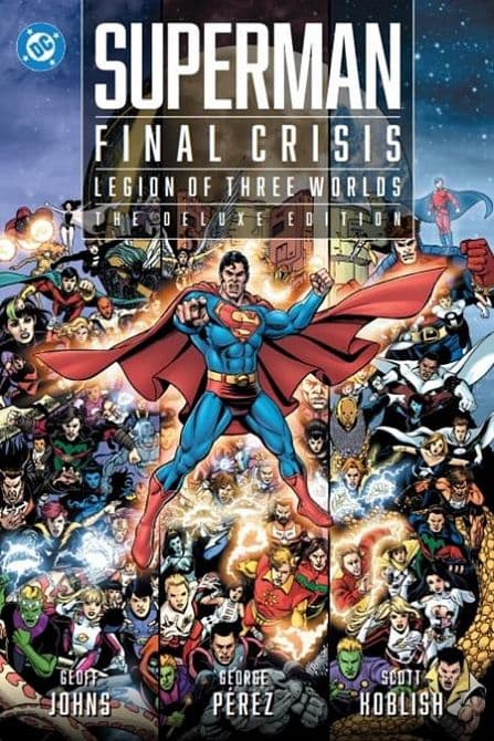 Cover Art for SUPERMAN FINAL CRISIS LEGION OF THREE WORLDS THE DELUXE EDITION HC