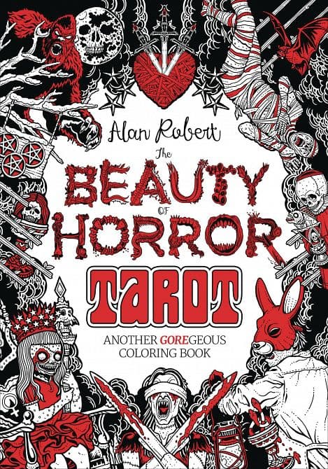Cover Art for BEAUTY OF HORROR TAROT COLORING BOOK