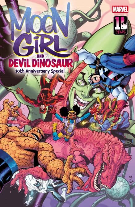 Cover Art for MOON GIRL & DEVIL DINOSAUR 10TH ANN SPECIAL