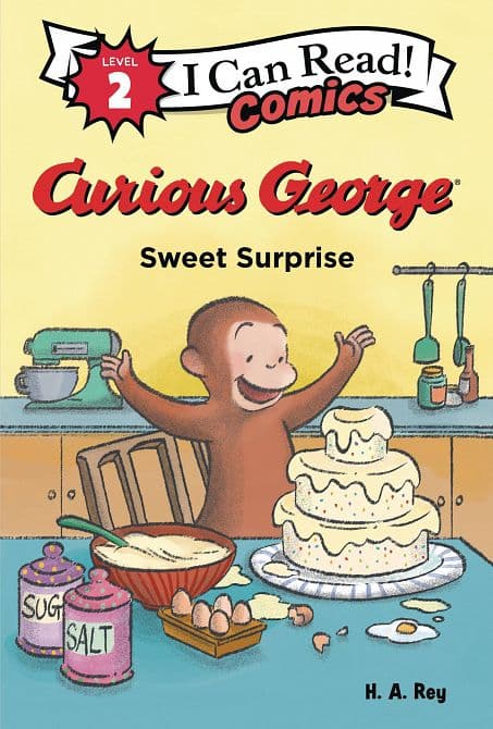 Cover Art for I CAN READ COMICS LEVEL 2 GN CURIOUS GEORGE SWEET SURPRISE