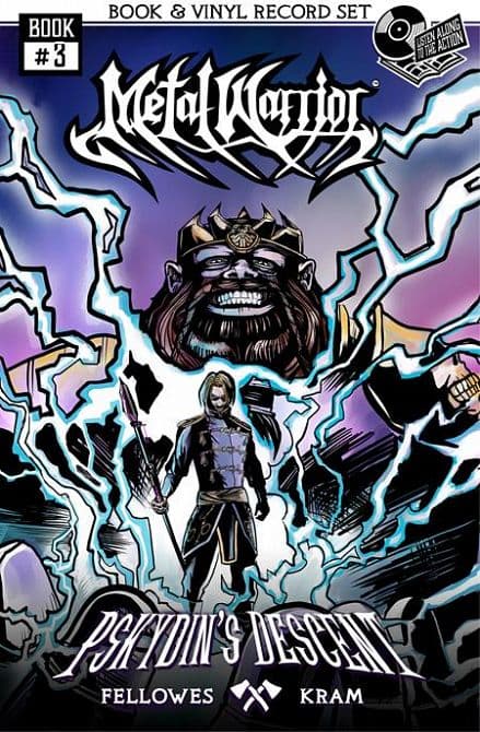 Cover Art for METAL WARRIOR TP #3 ( OF 9 ) PSKYDINS DESCENT INDOCTRINATION TO EVIL WITH 07 IN VINYL