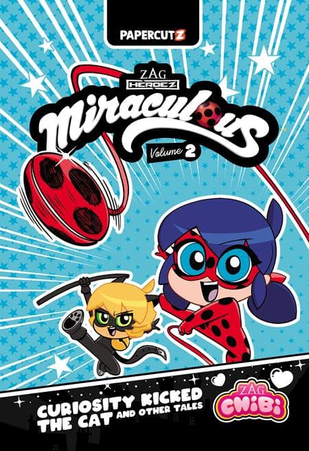 Cover Art for MIRACULOUS LADYBUG CHIBI TP VOL 02 CURIOSITY KICKED THE CAT & OTHER STORIES
