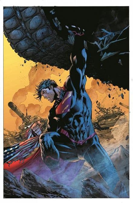 Cover Art for SUPERMAN DAY 2025-SUPERMAN UNCHAINED THE DELUXE EDITION HC VARIANT DUST JACKET