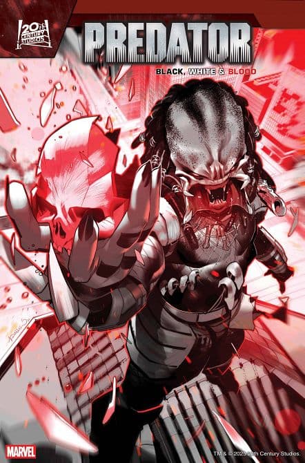 Cover Art for PREDATOR BLACK, WHITE & BLOOD