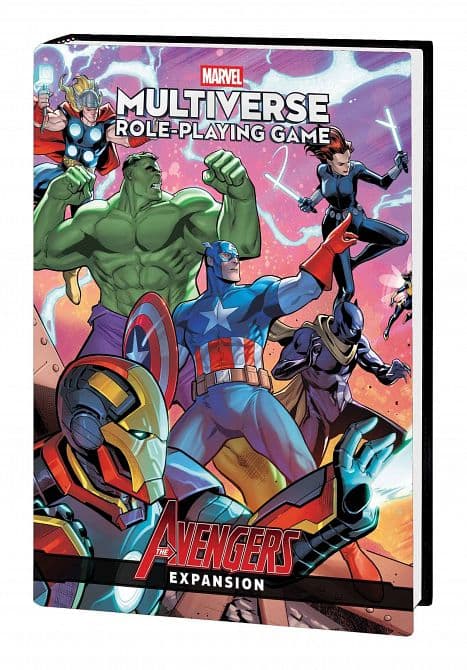 Cover Art for MARVEL MULTIVERSE ROLE-PLAYING GAME AVENGERS EXPANSION HC