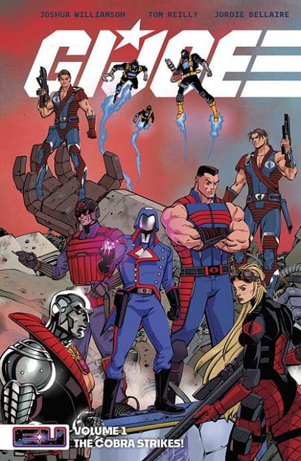 Cover Art for GI JOE TP VOL 01 THE COBRA STRIKES DIRECT MARKET EXCLUSIVE TOM REILLY RED CVR