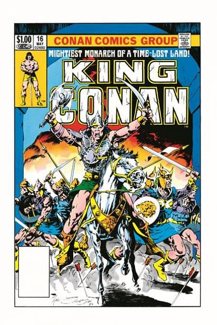 Cover Art for KING CONAN THE ORIGINAL COMICS OMNIBUS HC VOL 01 DIRECT MARKET EXCLUSIVE MARC SILVESTRI VARIANT
