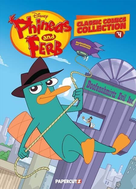 Cover Art for PHINEAS AND FERB CLASSIC COMICS COLLECTION HC VOL 04
