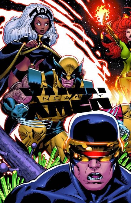 Cover Art for UNCANNY X-MEN BY BRIAN MICHAEL BENDIS OMNIBUS HC DM VARIANT