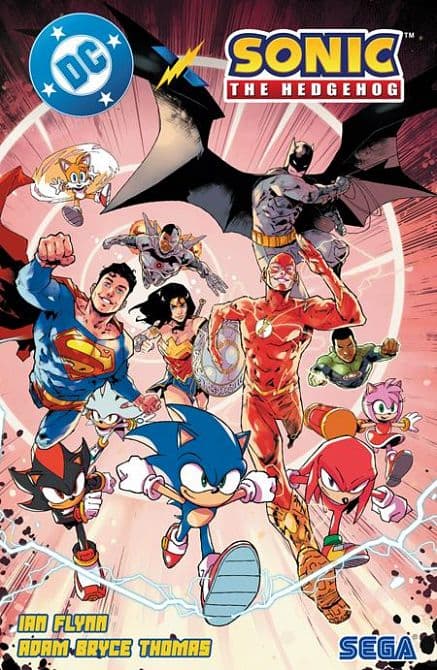 Cover Art for DC X SONIC THE HEDGEHOG TP