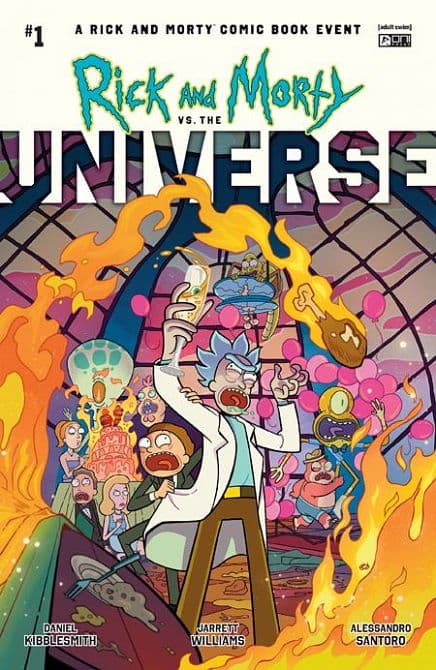 Cover Art for RICK AND MORTY VS THE UNIVERSE