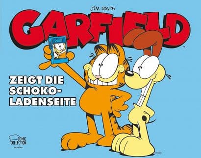GARFIELD-ZEIGT DIE SCHOKOLADENSEITE