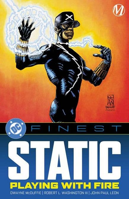 Cover Art for DC FINEST STATIC PLAYING WITH FIRE TP
