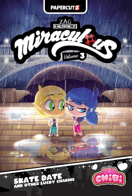 Cover Art for MIRACULOUS LADYBUG CHIBI HC VOL 03 SKATE DATE & OTHER LUCKY CHARMS