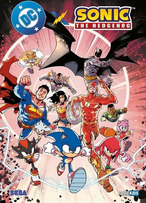 Cover Art for DC X SONIC THE HEDGEHOG ( SC )