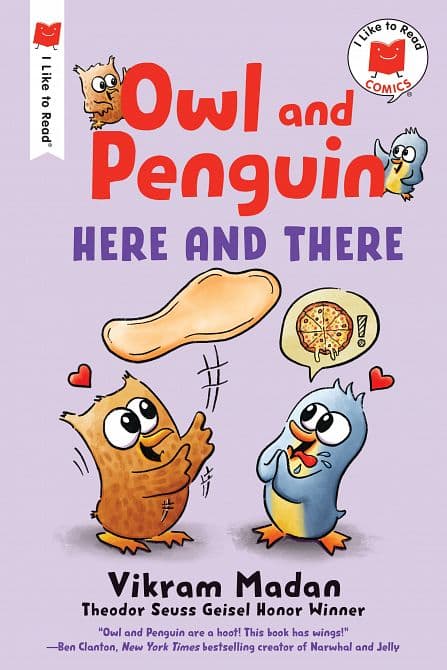 Cover Art for OWL AND PENGUIN HERE AND THERE TP