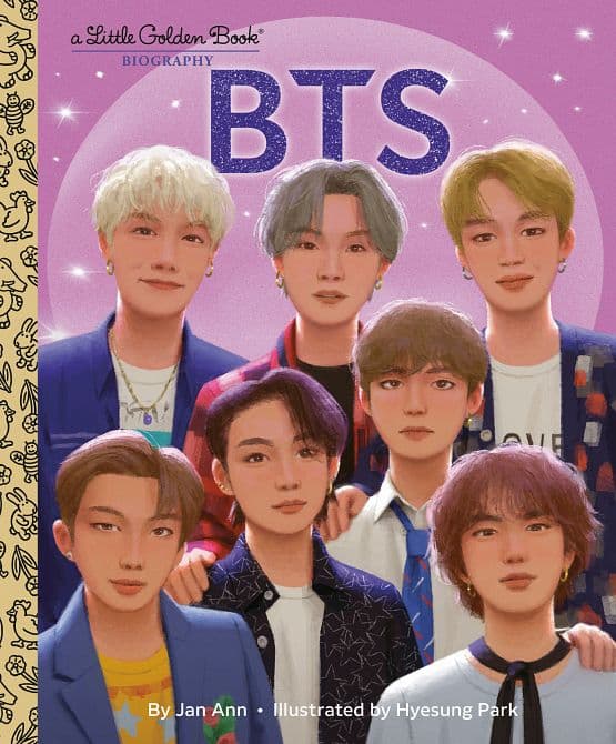 Cover Art for BTS A LITTLE GOLDEN BOOK BIOGRAPHY HC
