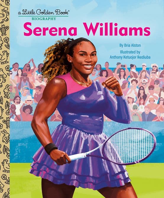 Cover Art for SERENA WILLIAMS A LITTLE GOLDEN BOOK BIOGRAPHY HC