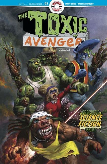 Cover Art for TOXIC AVENGER COMICS