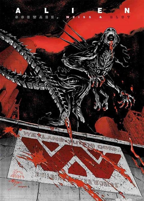 Cover Art for ALIEN: SCHWARZ, WEISS & BLUT ( HC )