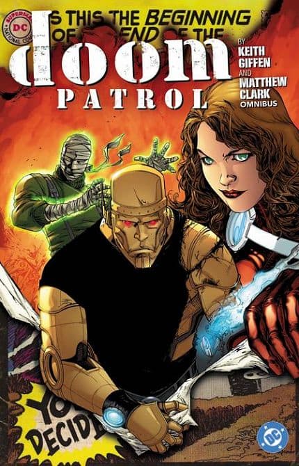 Cover Art for DOOM PATROL BY KEITH GIFFEN AND MATTHEW CLARK OMNIBUS HC