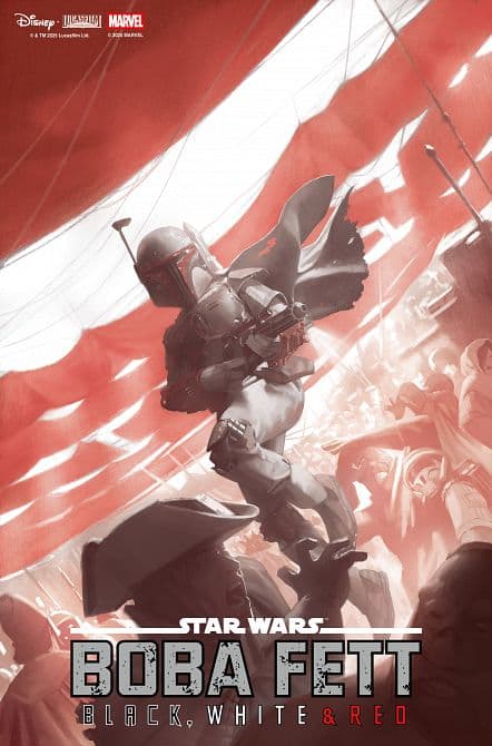 Cover Art for STAR WARS BOBA FETT-BLACK, WHITE & RED