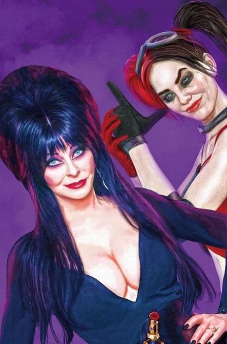 Cover Art for HARLEY QUINN X ELVIRA