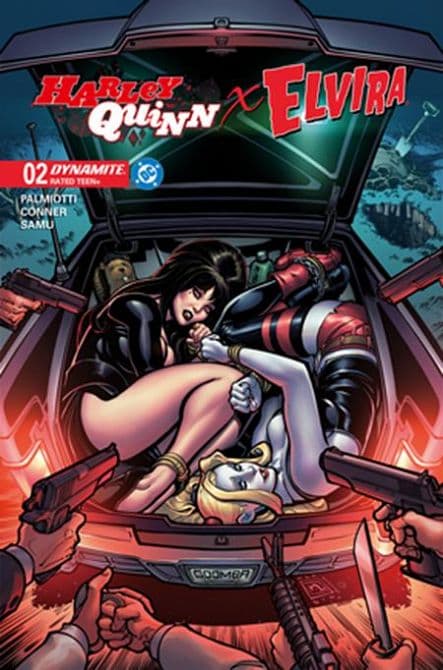 Cover Art for HARLEY QUINN X ELVIRA