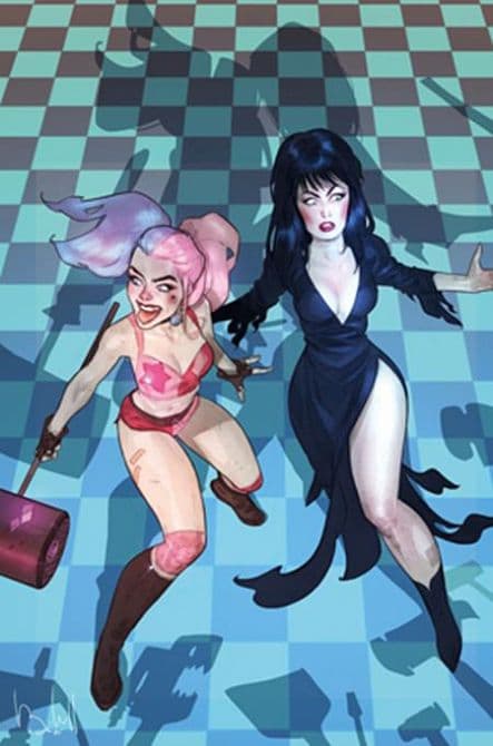 Cover Art for HARLEY QUINN X ELVIRA